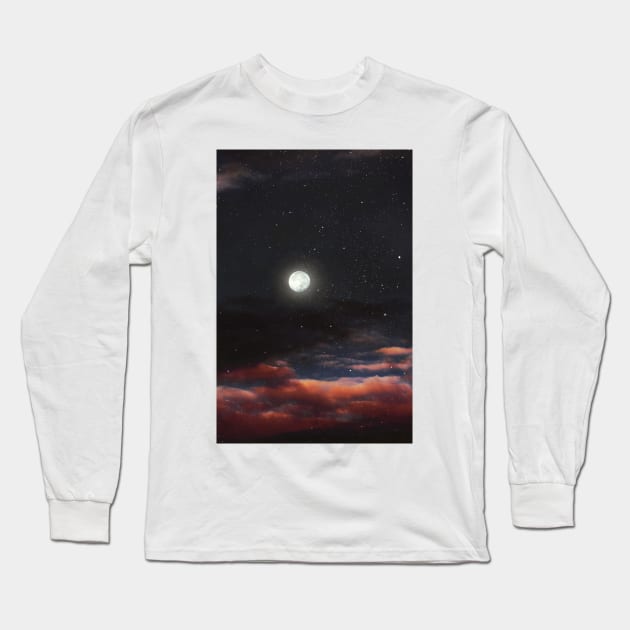 Dawn’s moon Long Sleeve T-Shirt by va103